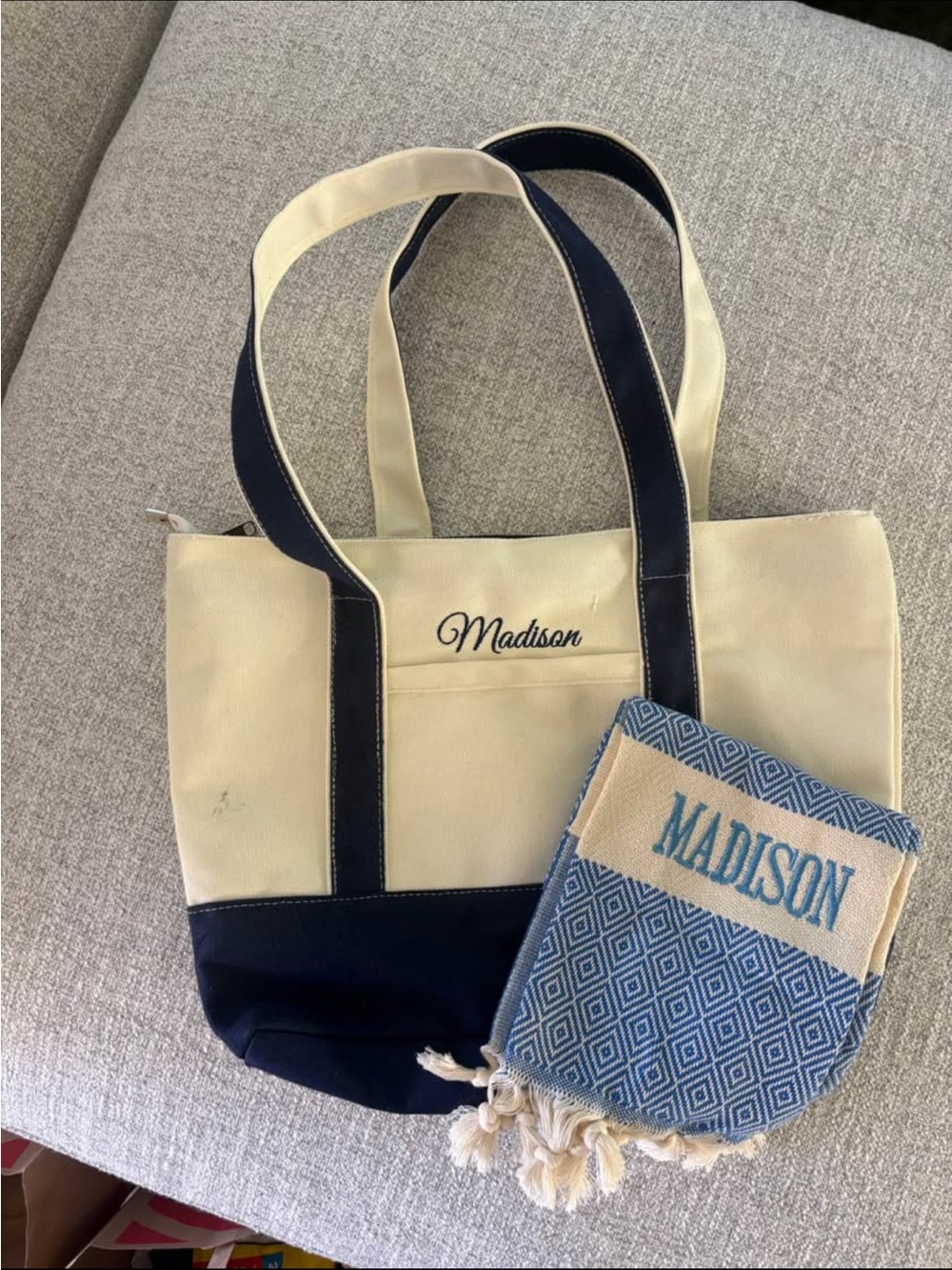 Embroidered Madison Tote